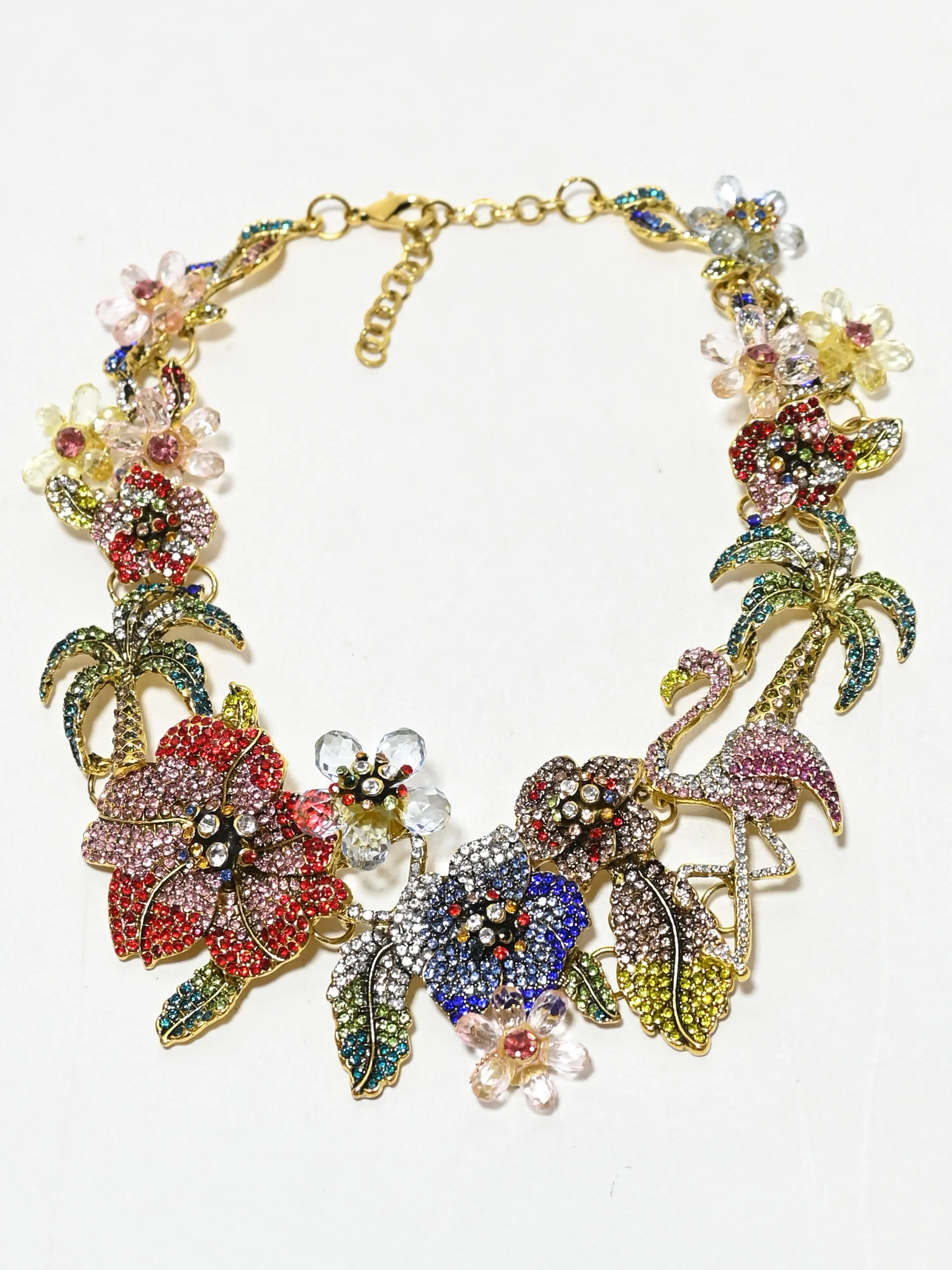 Odette Multicolor Alloy Stone Neckpiece For Women - Image 4