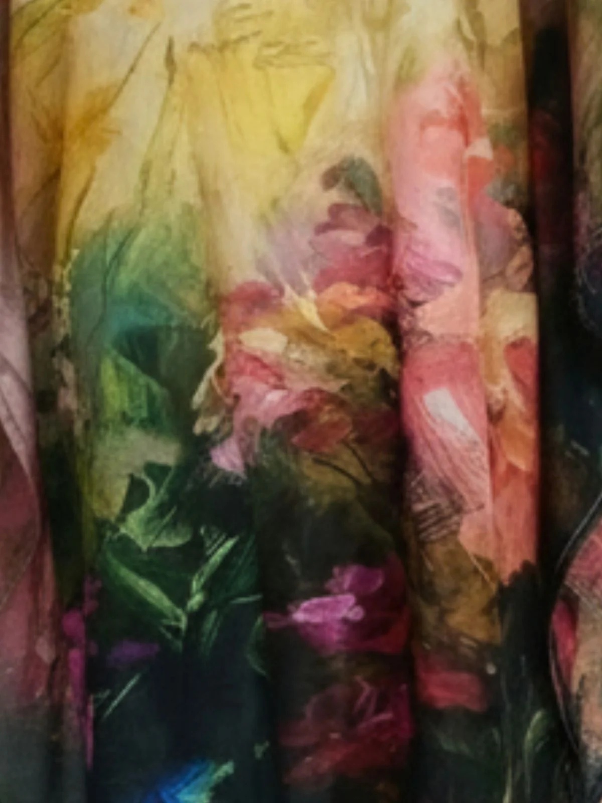 Odette Multicolor Cotton Blend Printed Kaftan For Women - Image 5