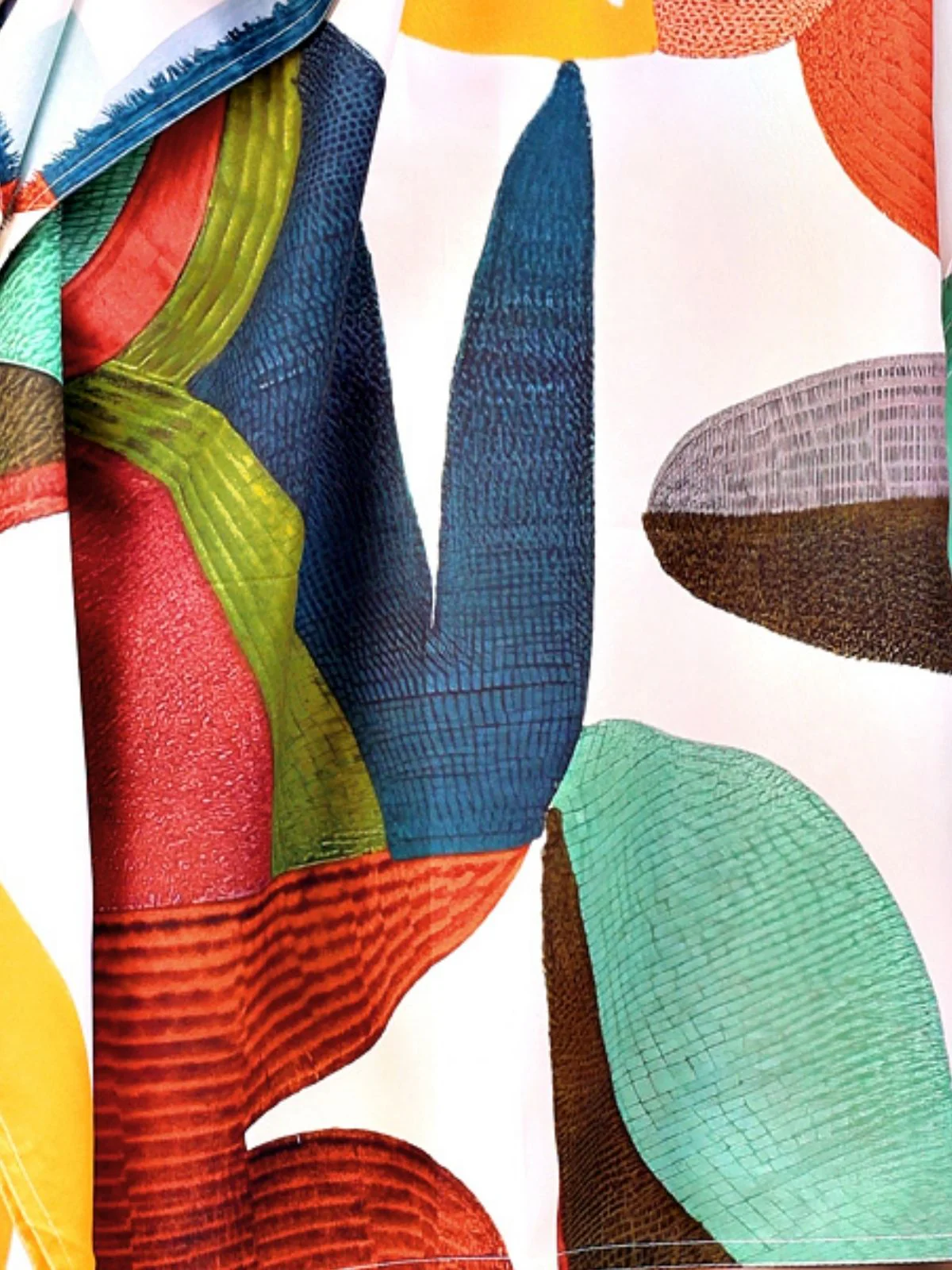 Odette Multicolor Crepe Printed Kaftan For Women - Image 5