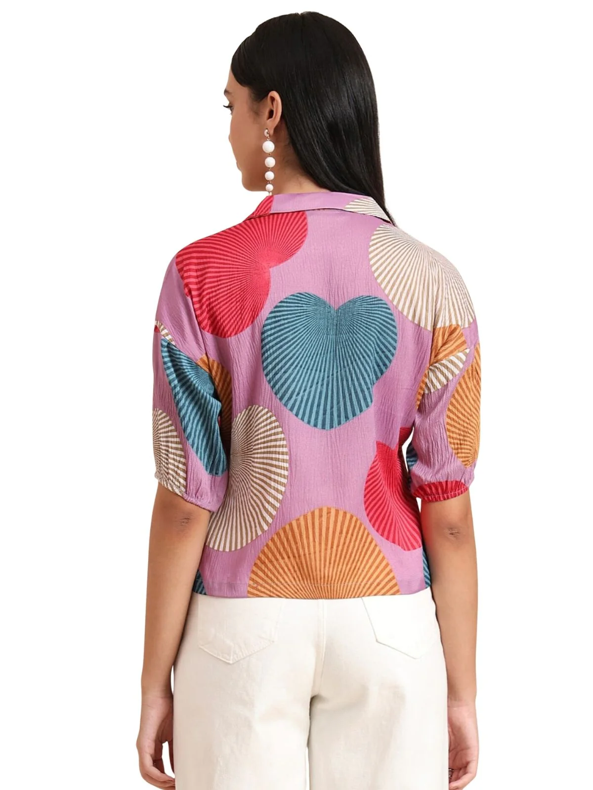 Odette Multicolor Delta Solid Shirt  For Women - Image 3