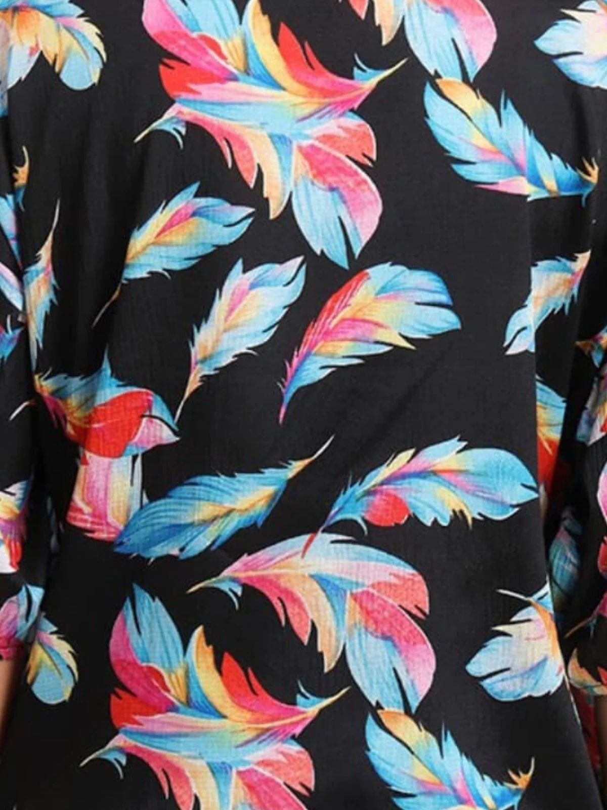 Odette Multicolor Delta Solid Shirt For Women - Image 4