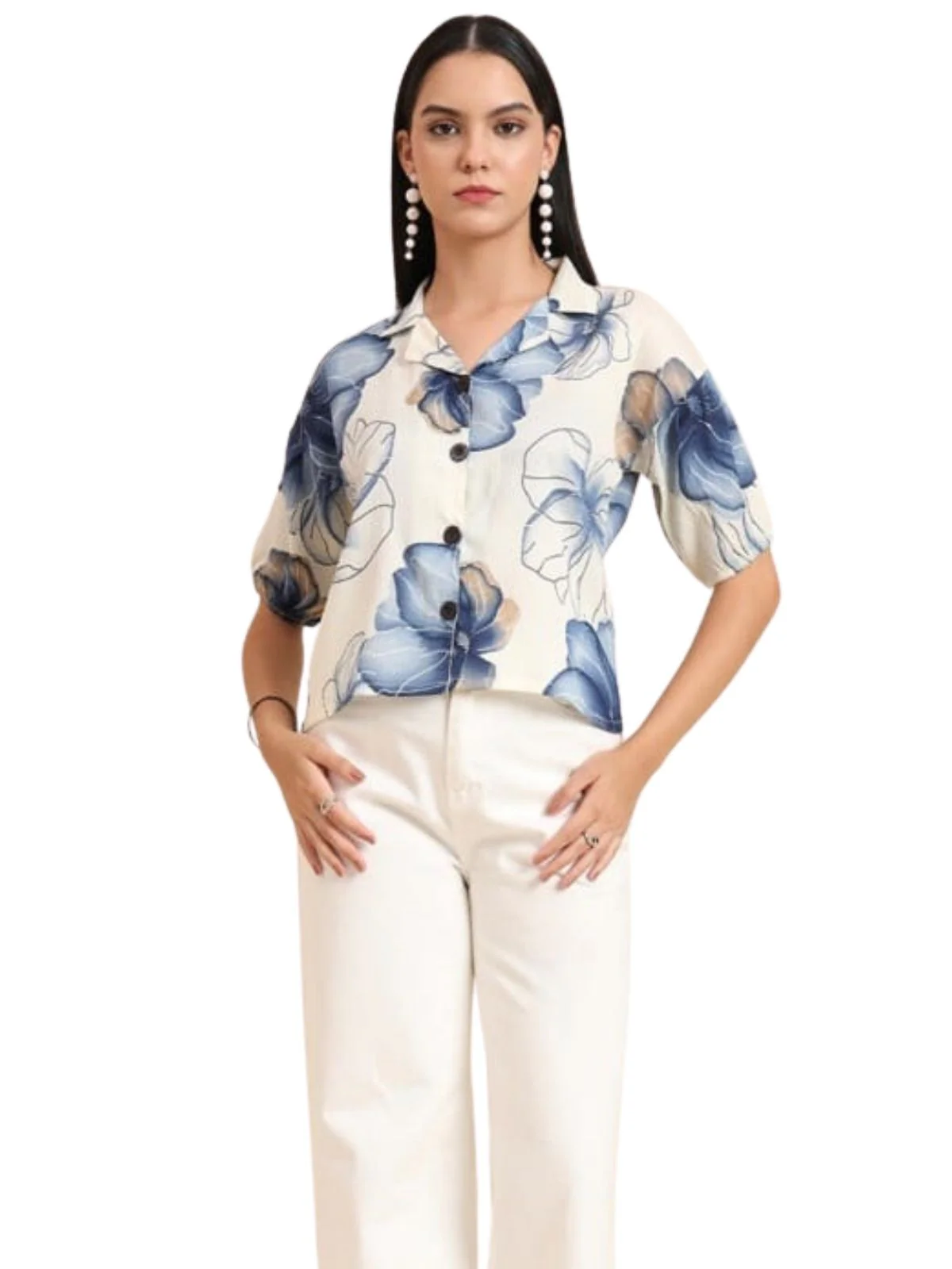Odette Multicolor Delta Solid Shirt  For Women - Image 2
