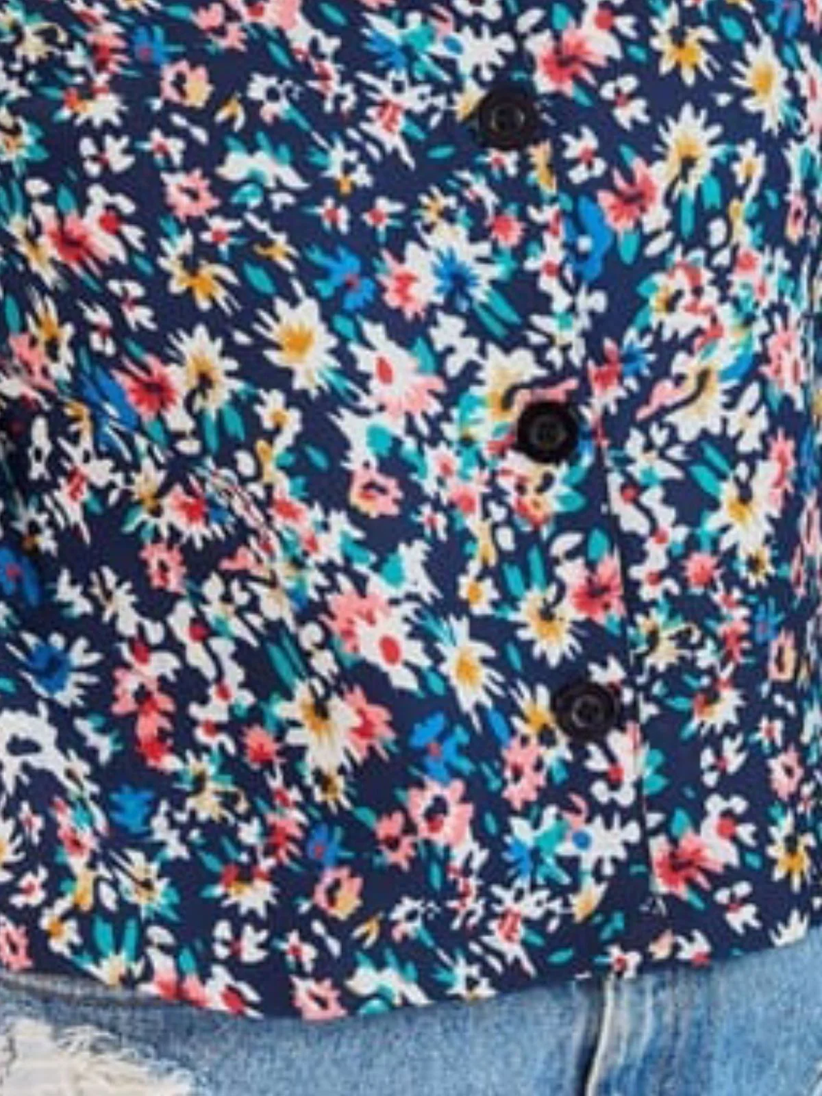 Odette Multicolor Delta Solid Shirt For Women - Image 4