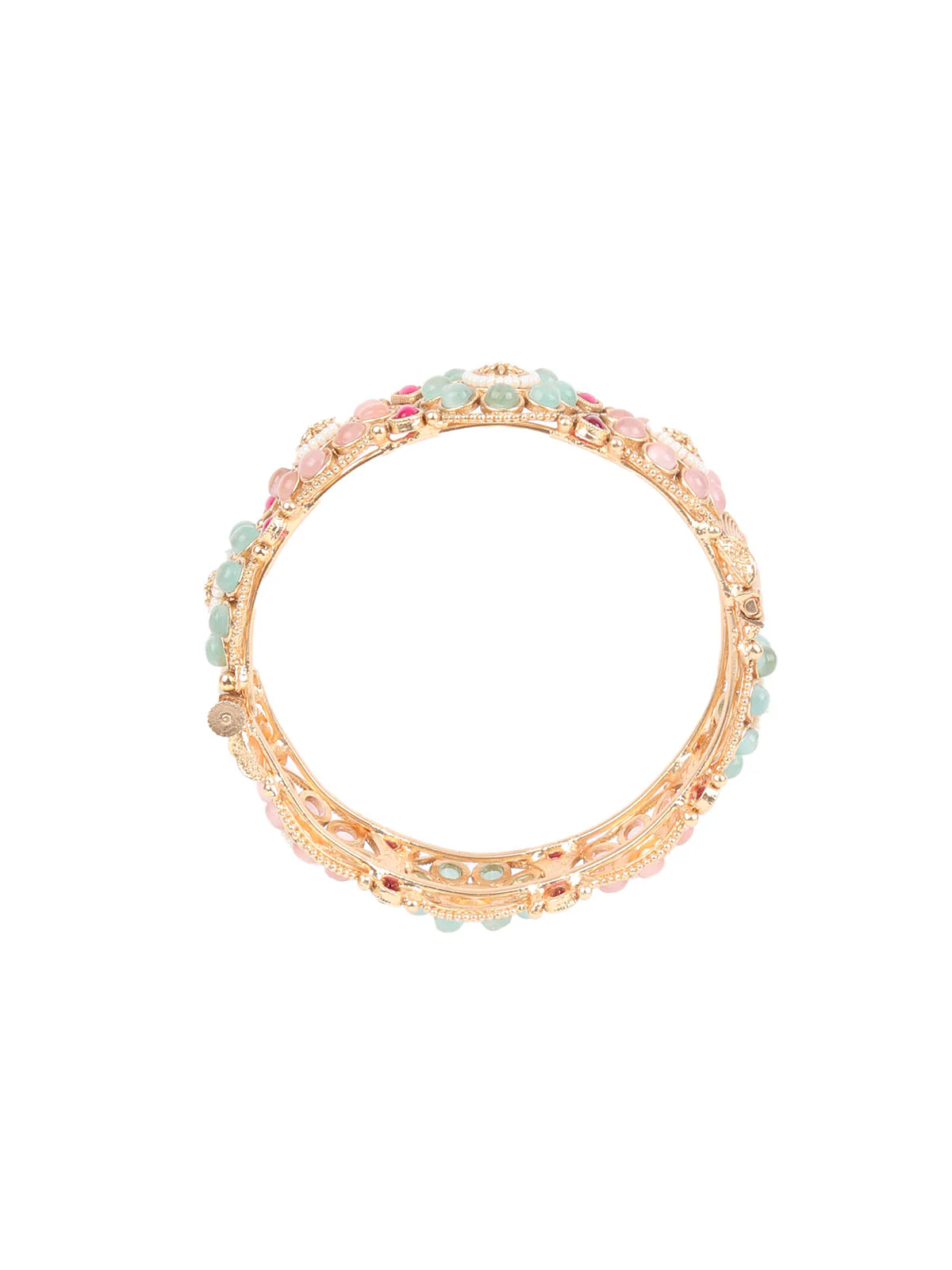 Odette Multicolor Embellished Bangles For Women-Set Of 2 - Image 6