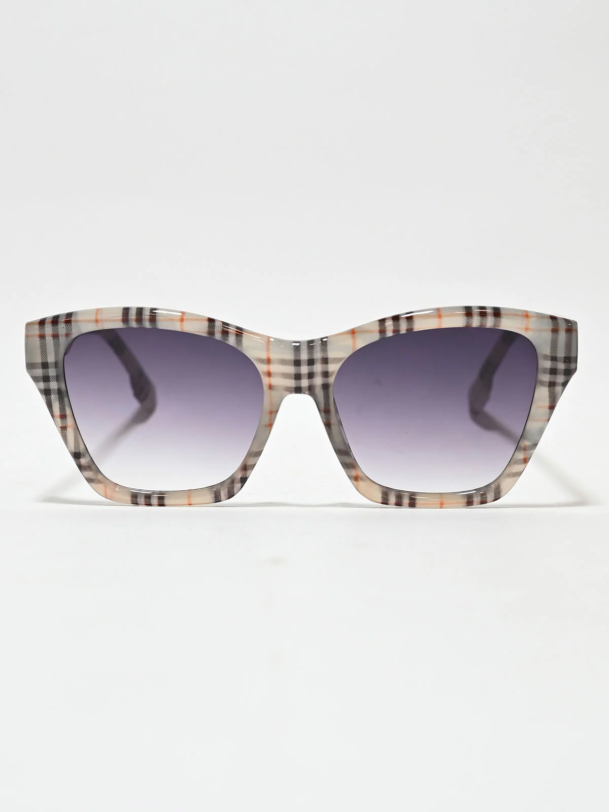 Odette Multicolor PC Checked Sunglasses For Women - Image 2