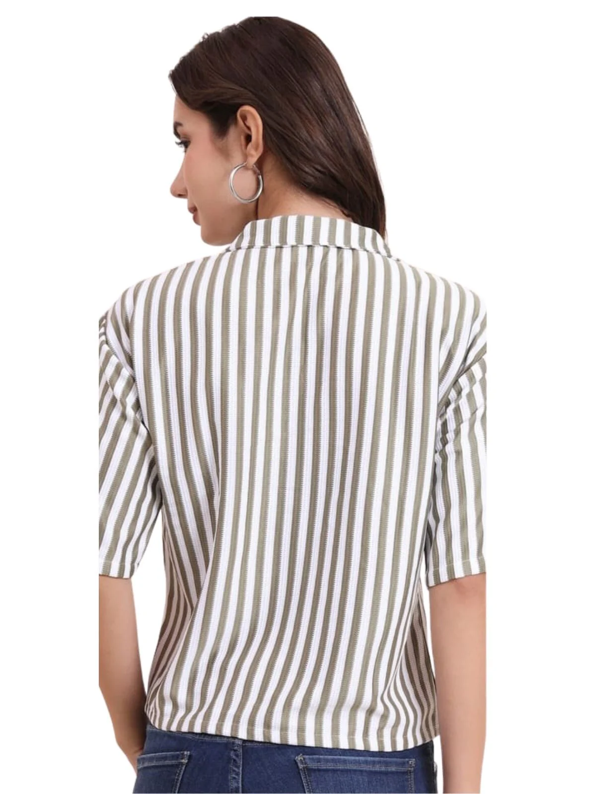 Odette Multicolor Poly Cotton Printed Shirt For Women - Image 7