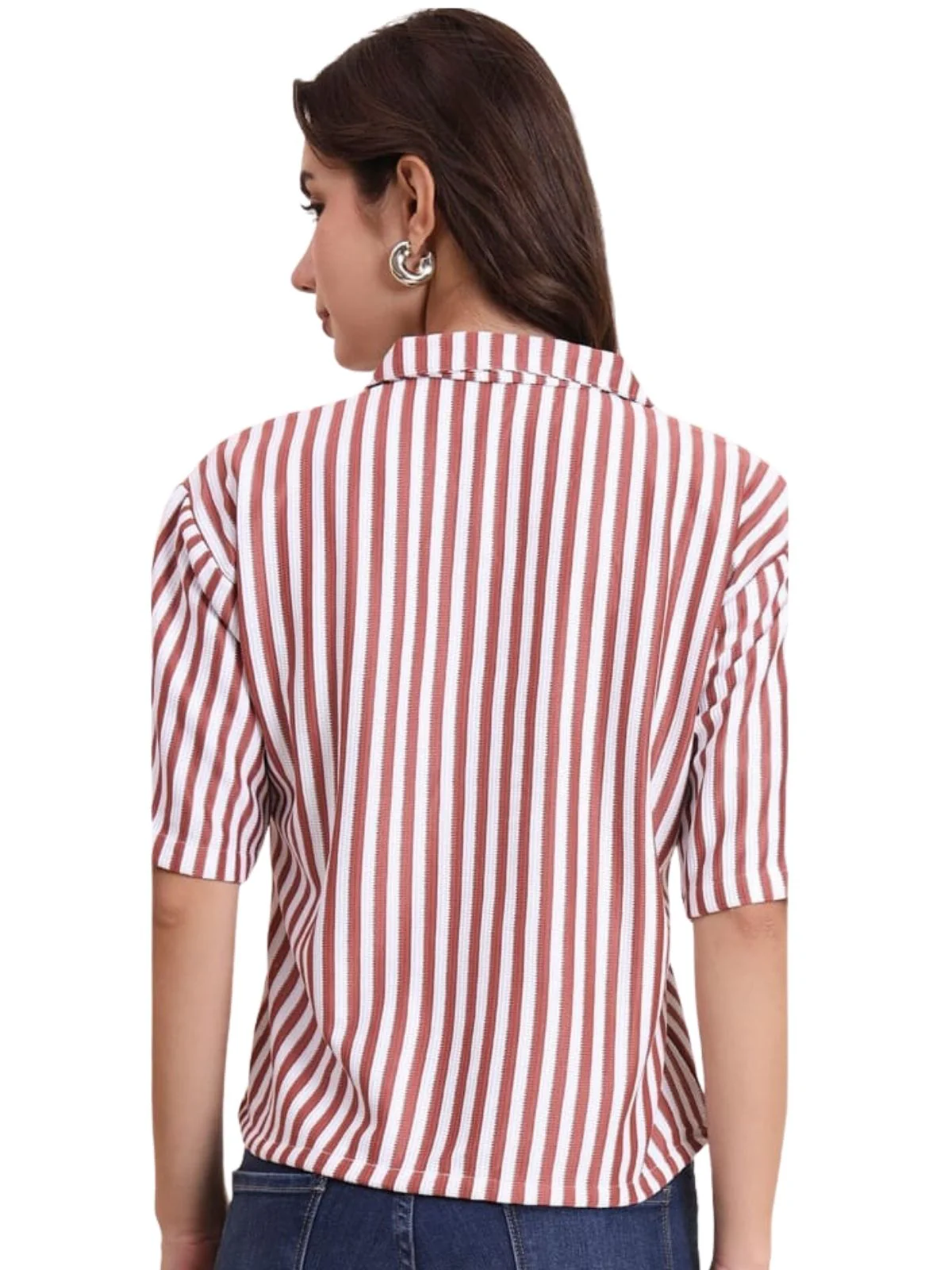 Odette Multicolor Poly Cotton Printed Shirt For Women - Image 3