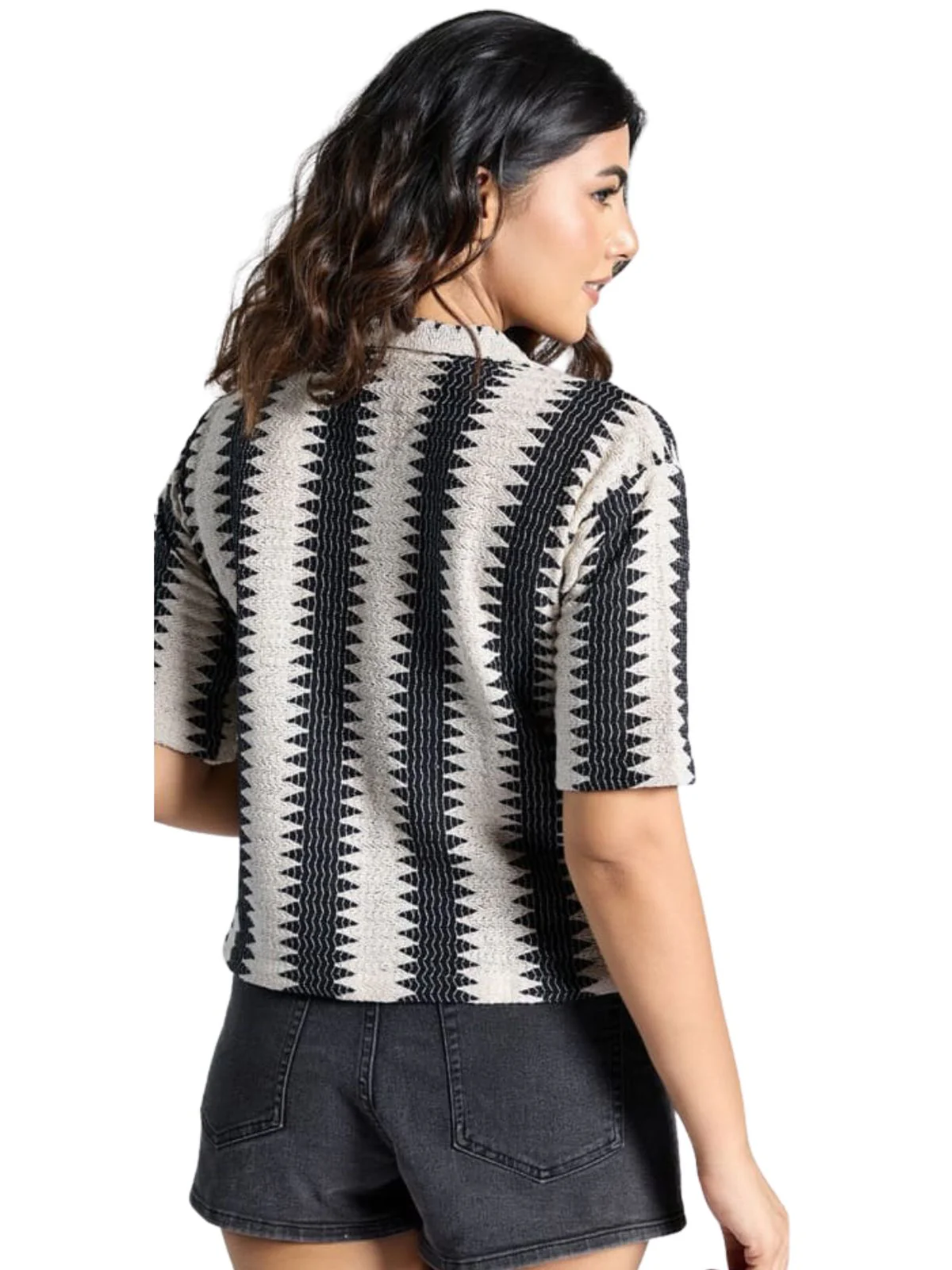 Odette Multicolor Poly Cotton Printed Shirt Women - Image 3