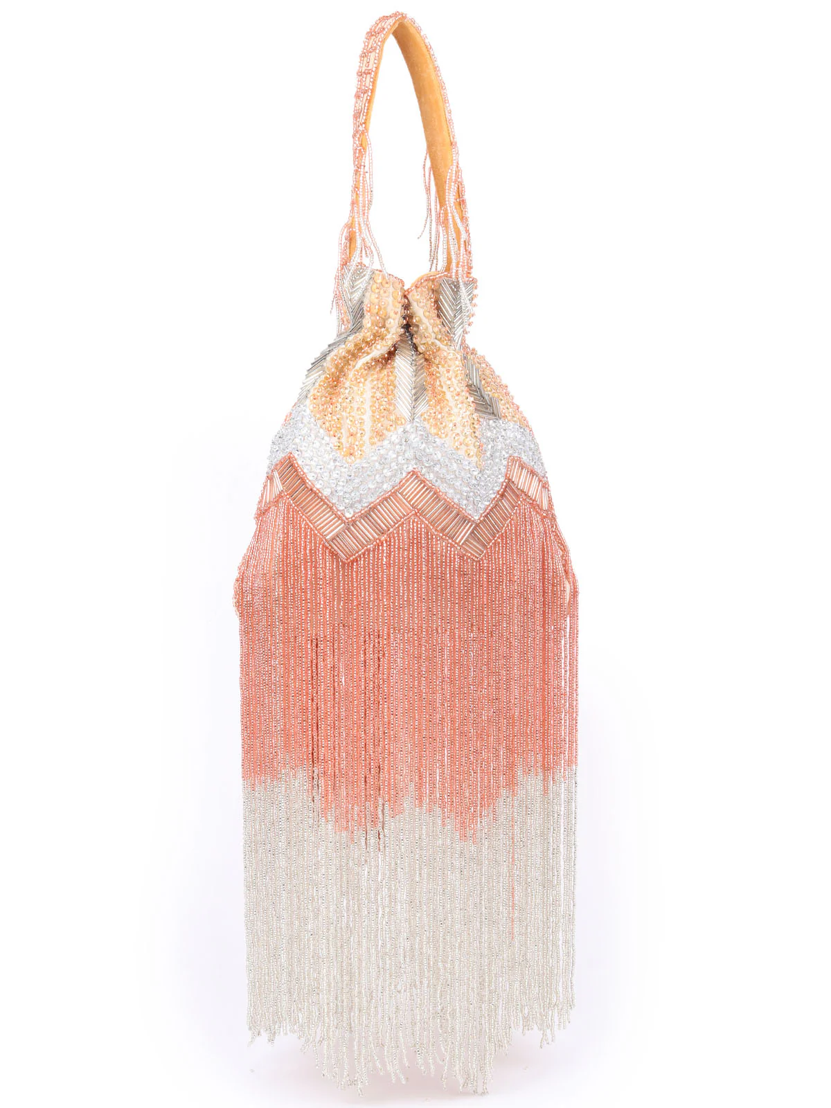 Odette Multicolor Polyester Encompassing With Bead And Cutdana Potli For Women - Image 5