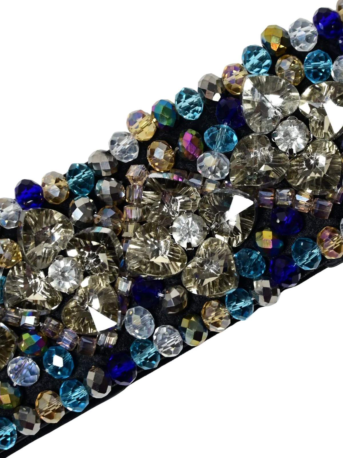 Odette Multicolor PU Embellished Belt For Women - Image 5