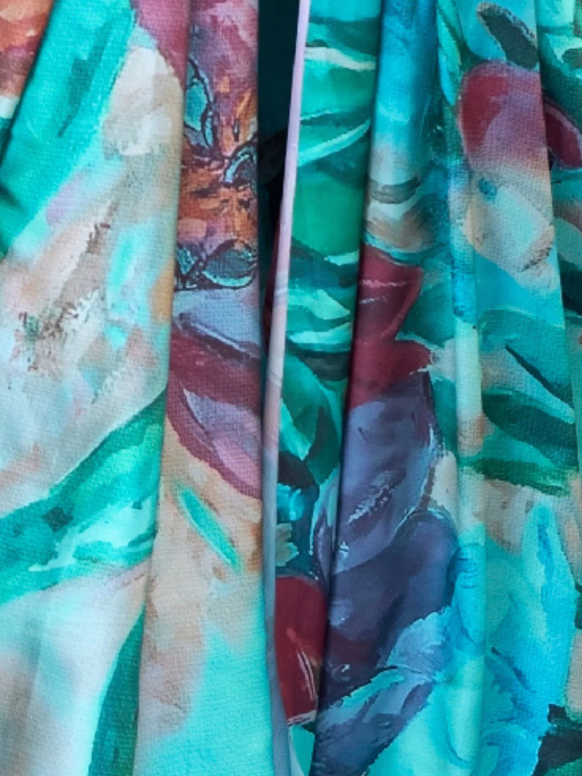 Odette Multicolor Satin Printed Saree With Unstitched Blouse For Women - Image 3