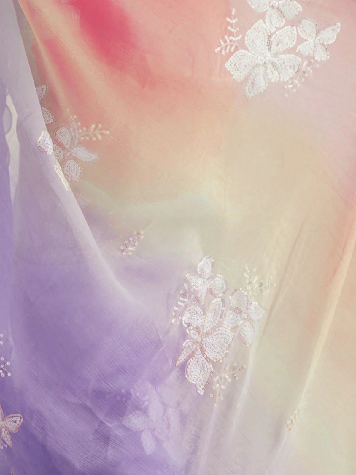 Odette Multicolor Silk Blend Embellished Saree For Women - Image 5
