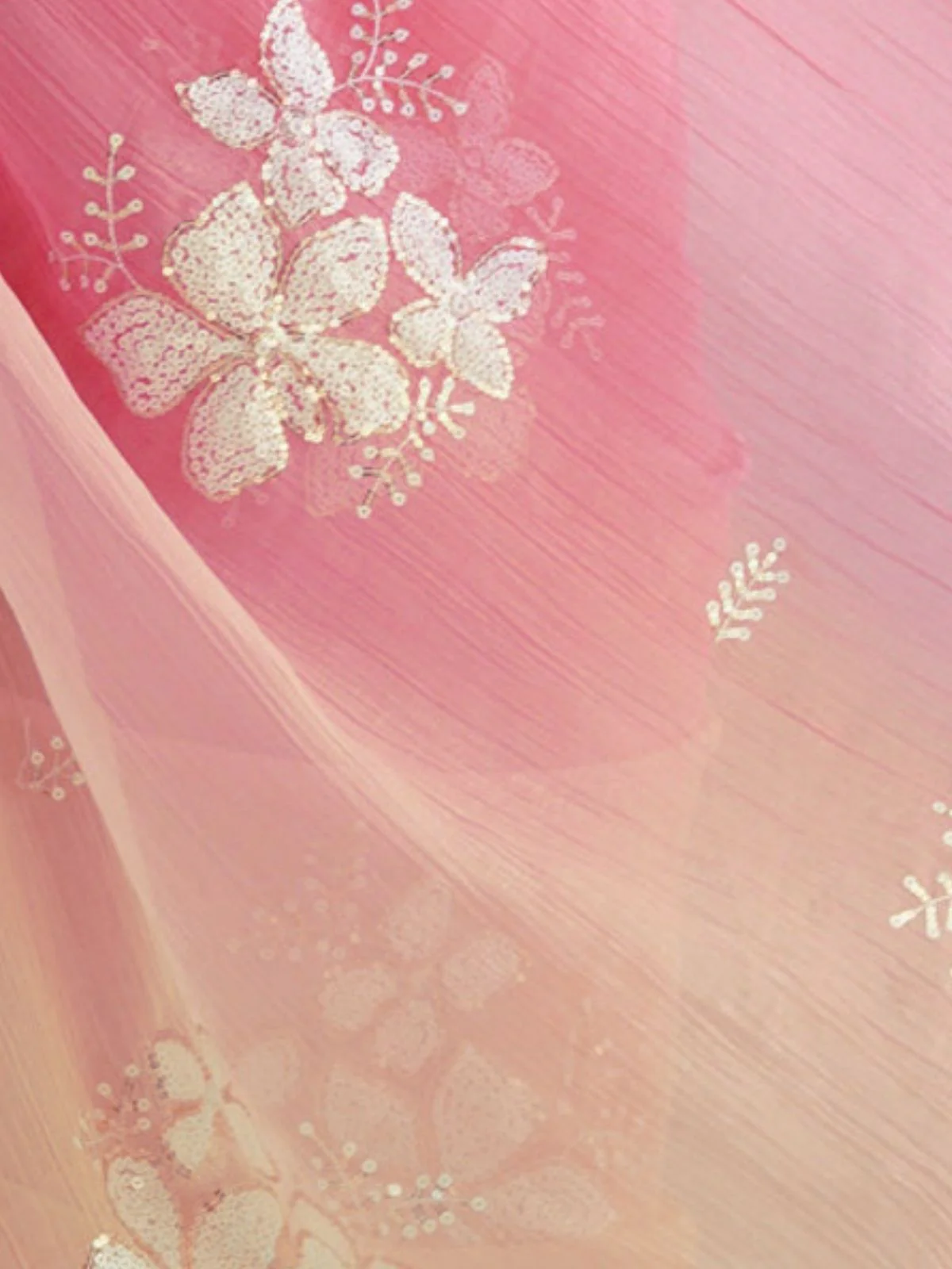 Odette Multicolor Silk Blend Embellished Saree For Women - Image 5