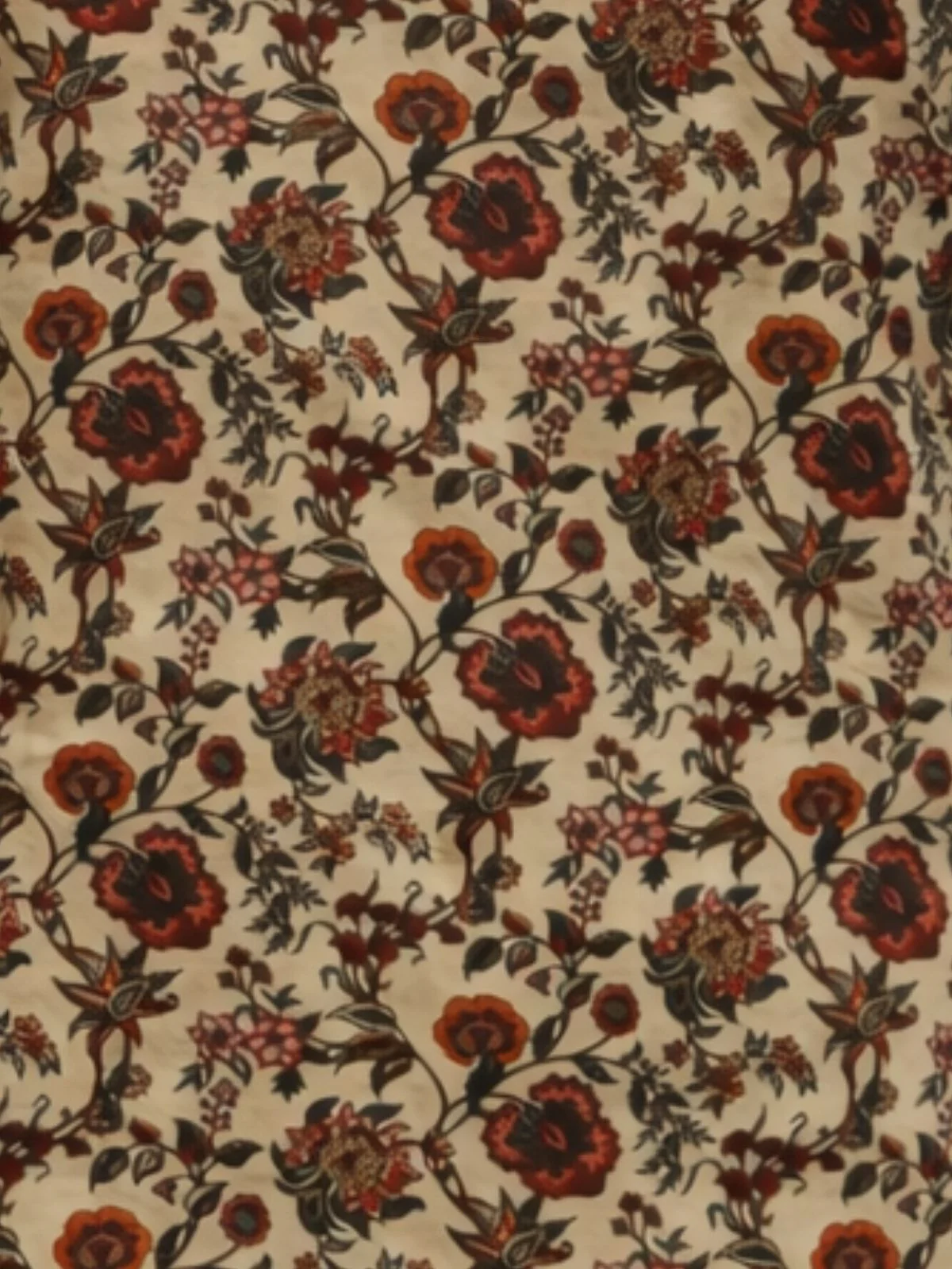 Odette Multicolor Silk Blend Floral Print Solid Kurti For Women - Image 5