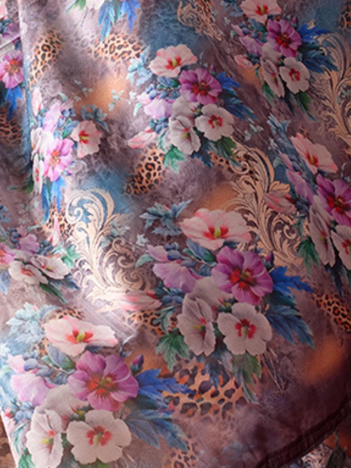 Odette Multicolor Silk Blend Printed Saree For Women - Image 5
