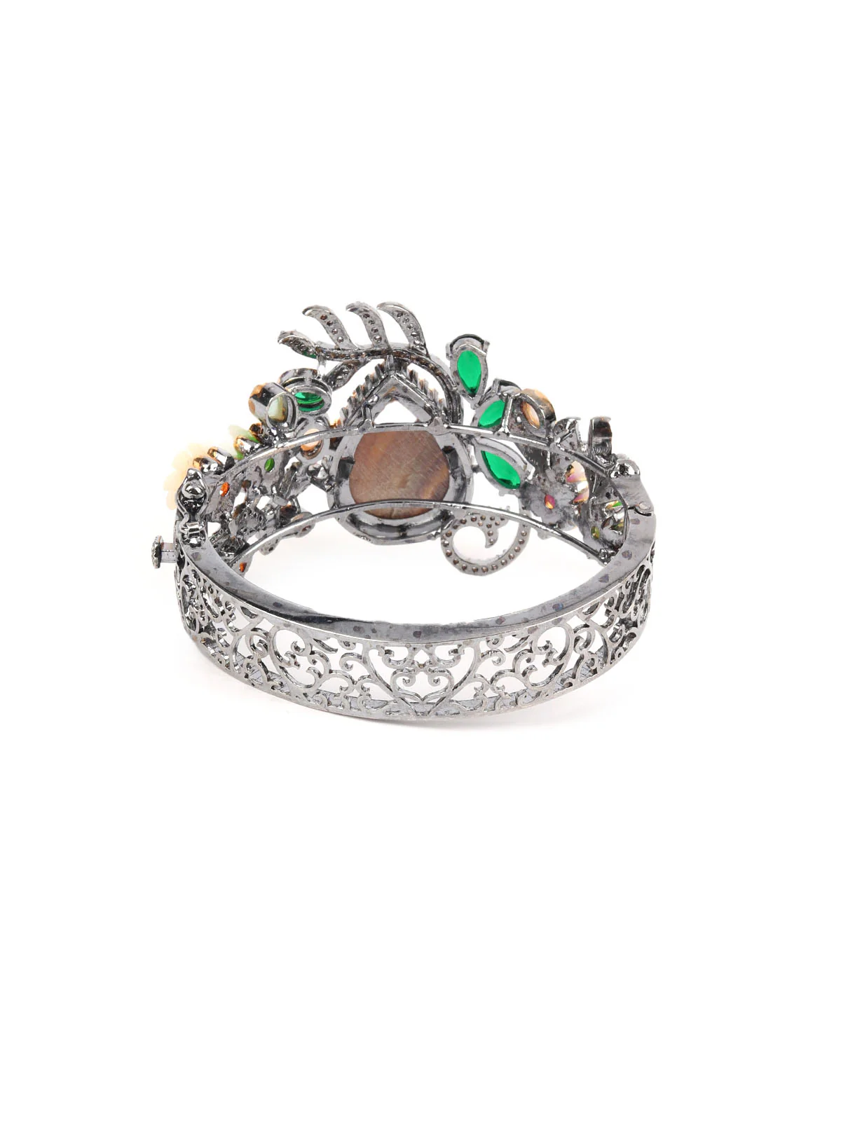 Odette Multicolor Silver Plated Artificial stone Bracelets For Women - Image 5