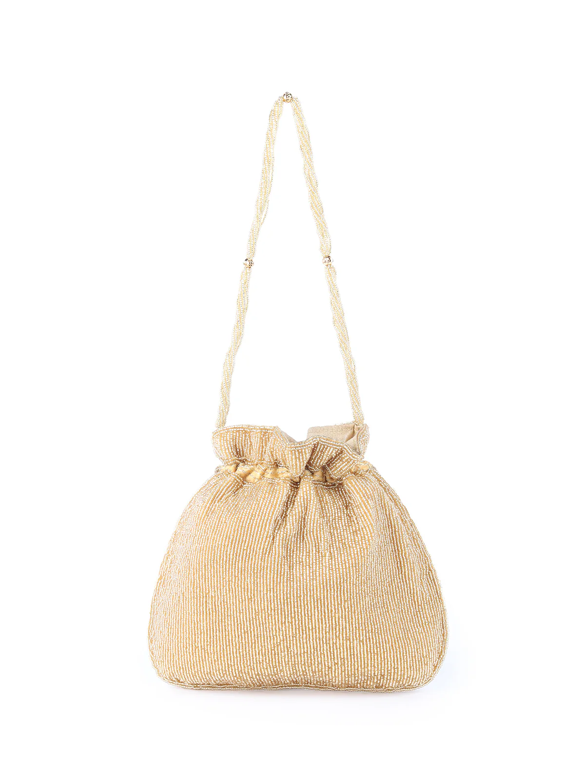 Odette Multicolor Cutdana Embroidered Batuwa Bag For Women - Image 5