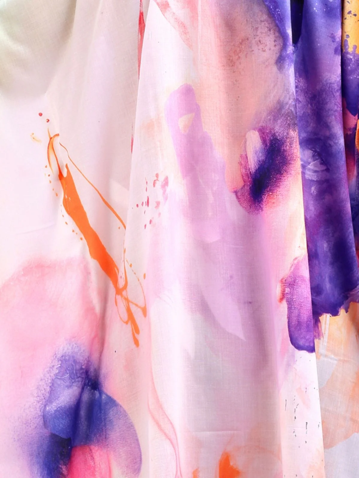 Odette Multicolour Cotton Blend Printed Kaftan For Women - Image 5