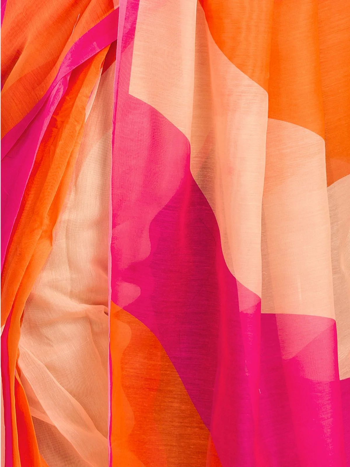 Odette Multicolour Cotton Linen Zari Work Saree For Women - Image 6