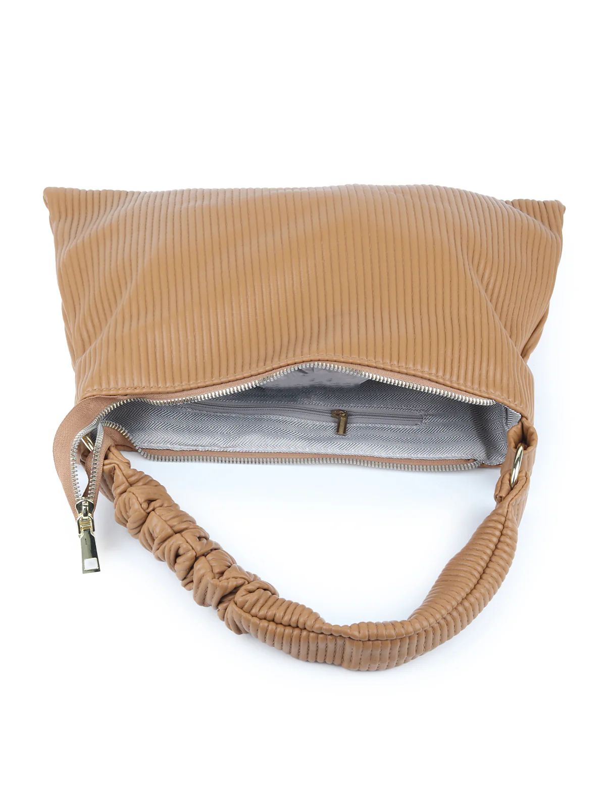 Odette Mustard Patterned Hand Bag For Women - Image 6