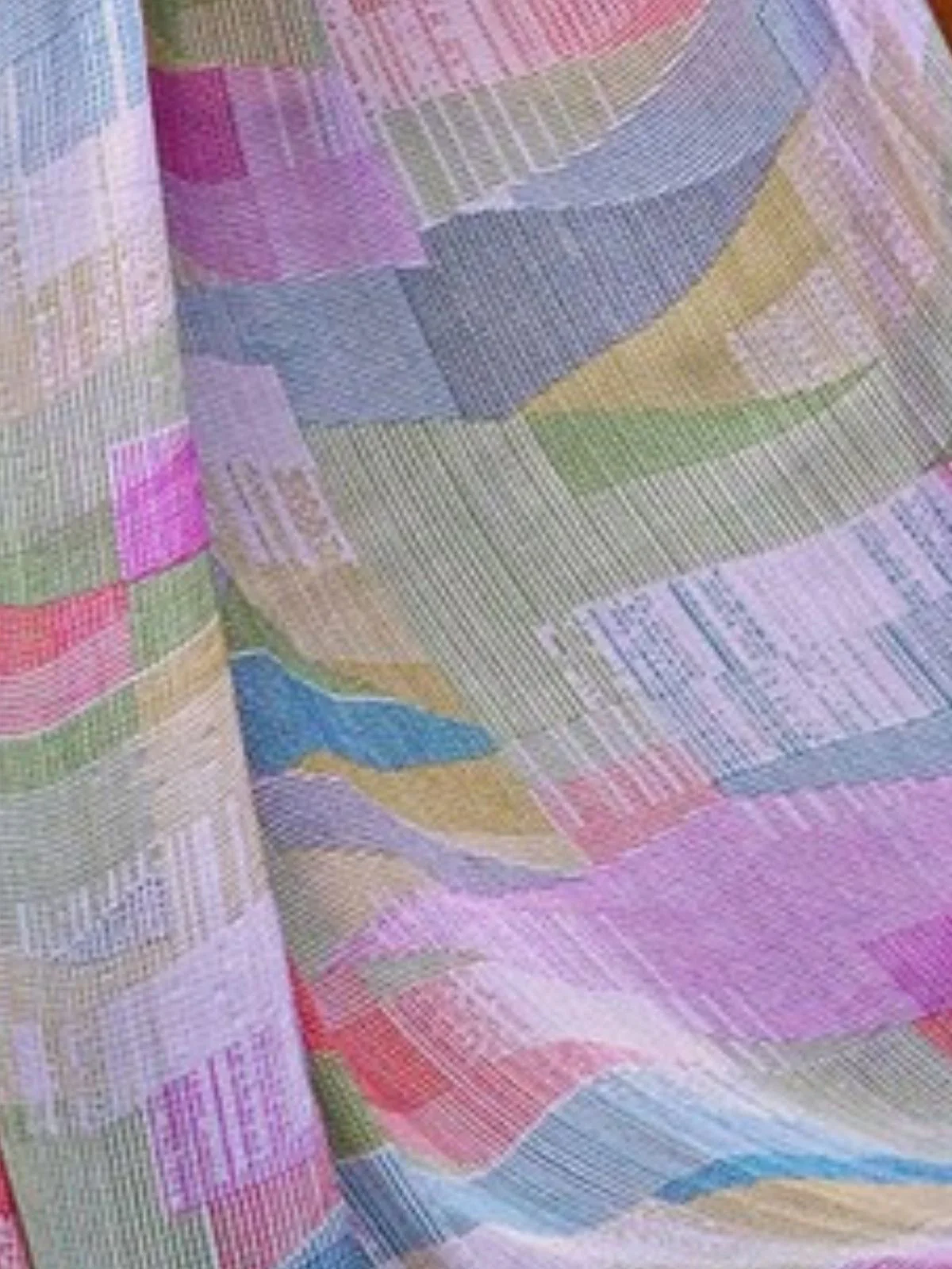 Odette Mutlicolor Georgette Printed Saree For Women - Image 4