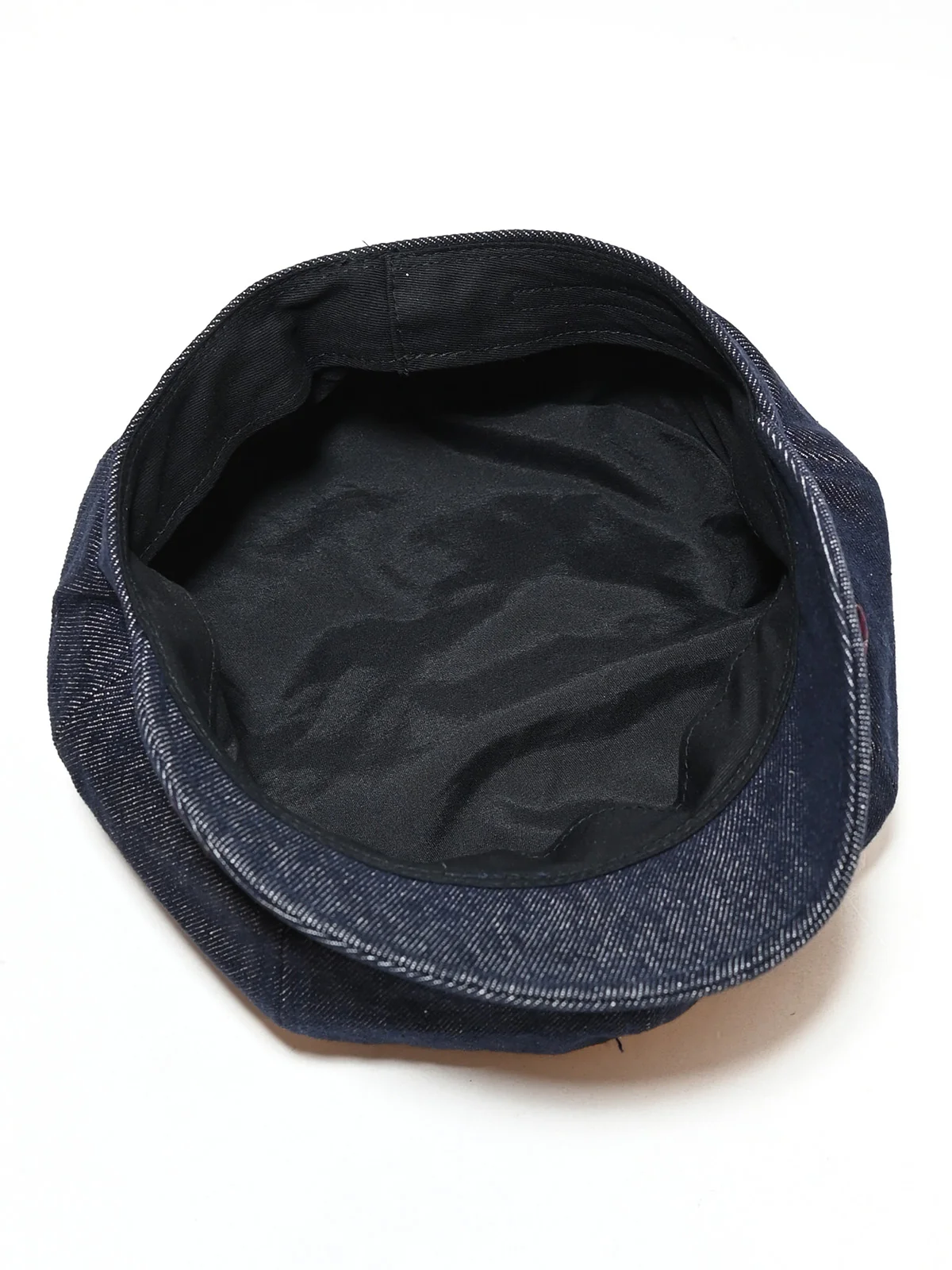 Odette Navy Blue Denim Ruffle Hat Women - Image 5