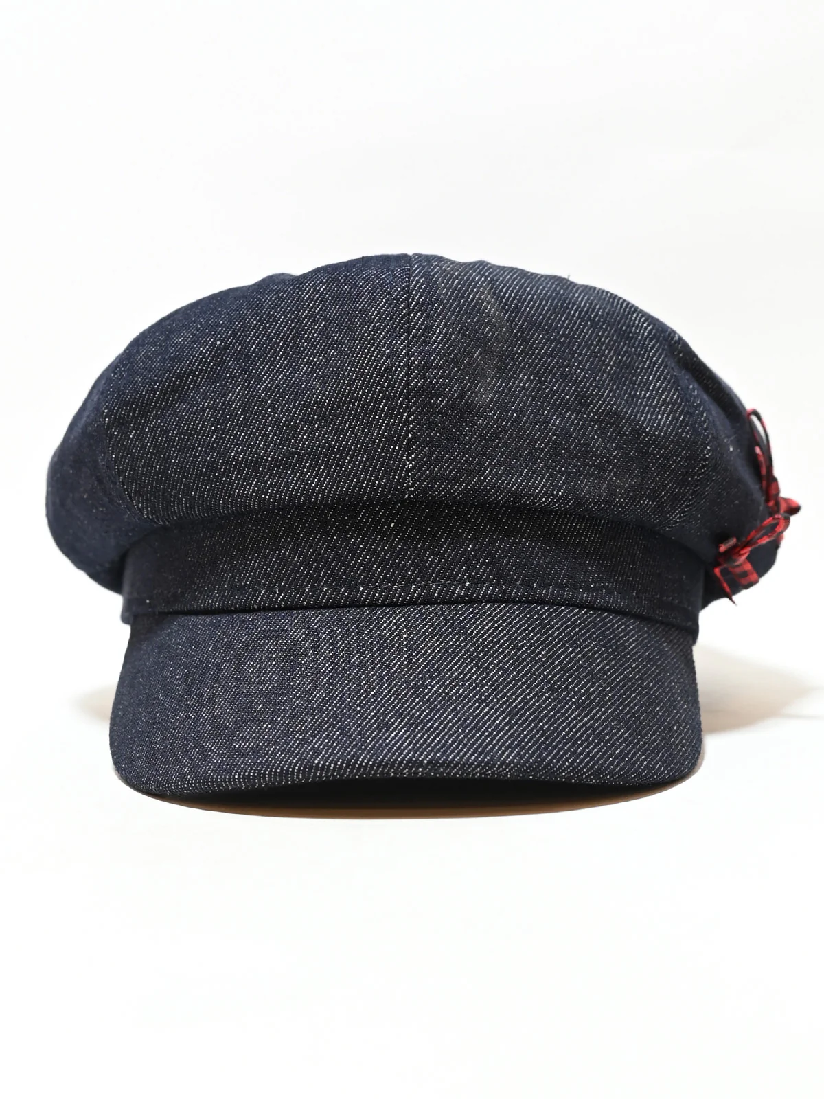 Odette Navy Blue Denim Solid Hat Women - Image 5