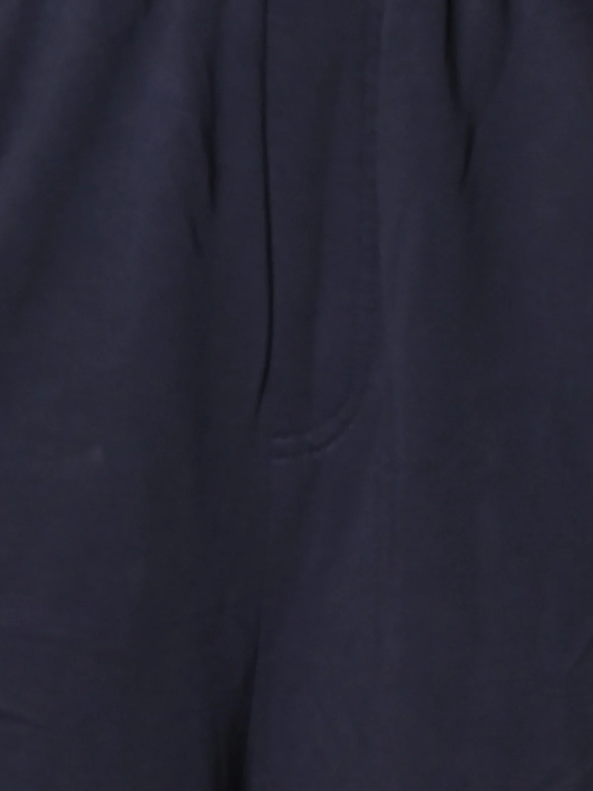Odette Navy Blue Knit Fabric Solid Trouser For Women - Image 5
