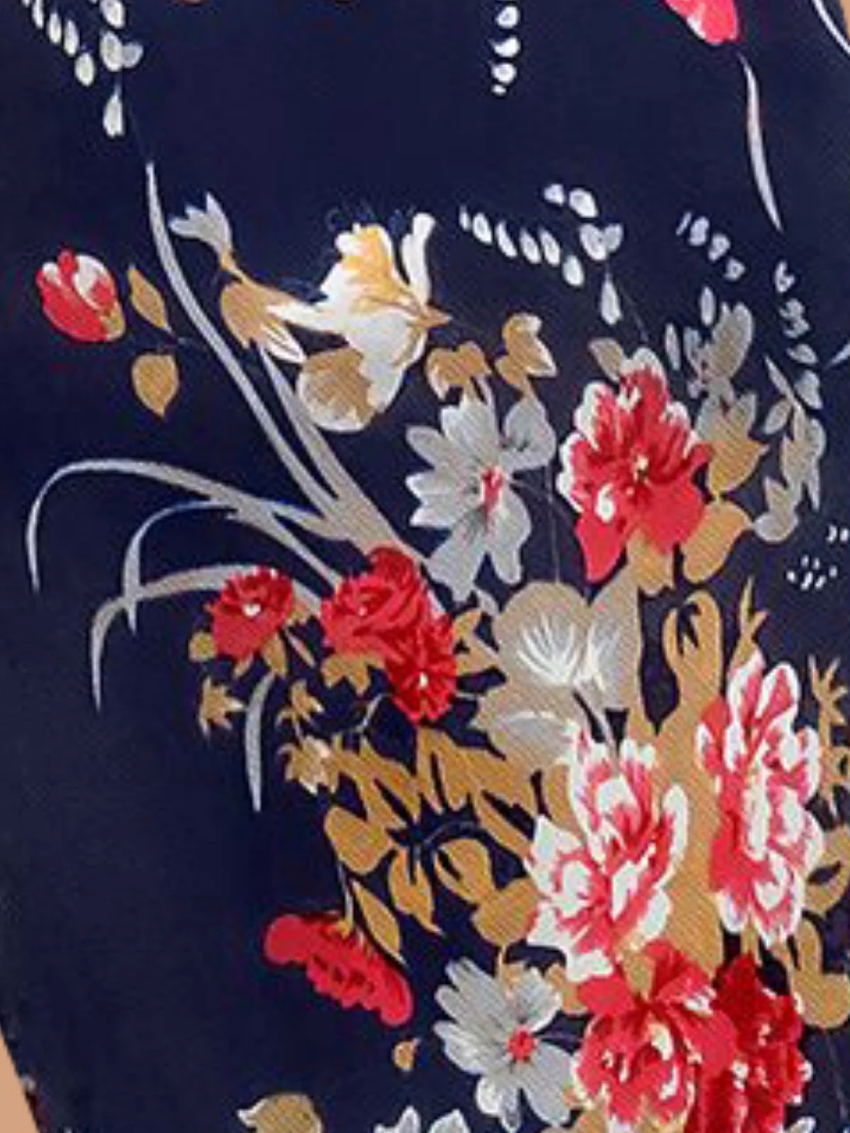 Odette Multicolor Polyester Blend Printed Dress For Women - Image 4