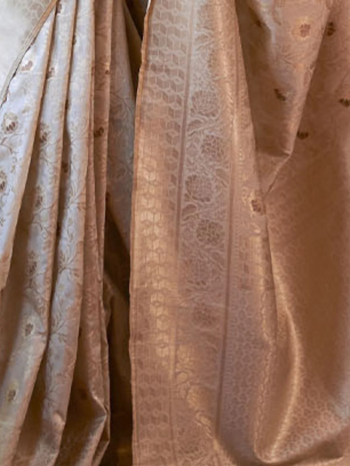Odette Off White Woven Design Silk Blend Saree With Unstitched Blouse For Women - Image 3