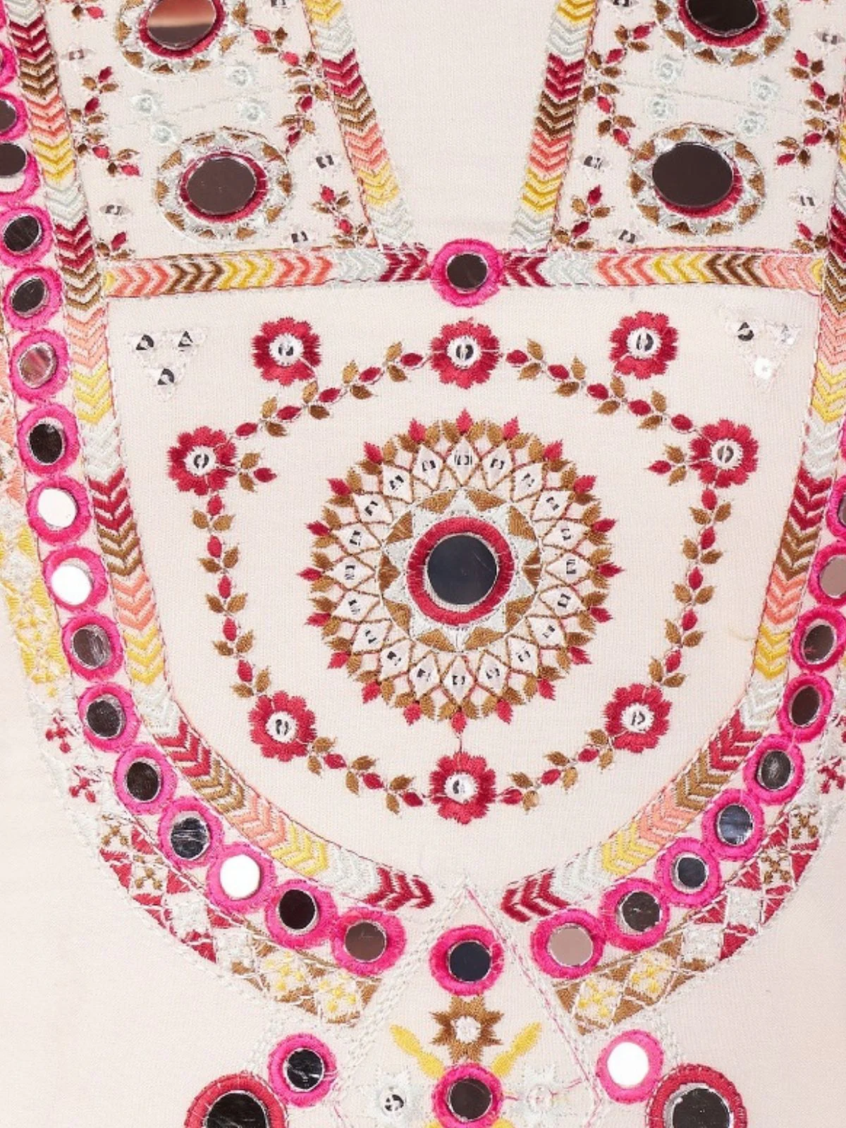Odette Offwhite Rayon Embroidered Stitched Kurta Set For Women - Image 4