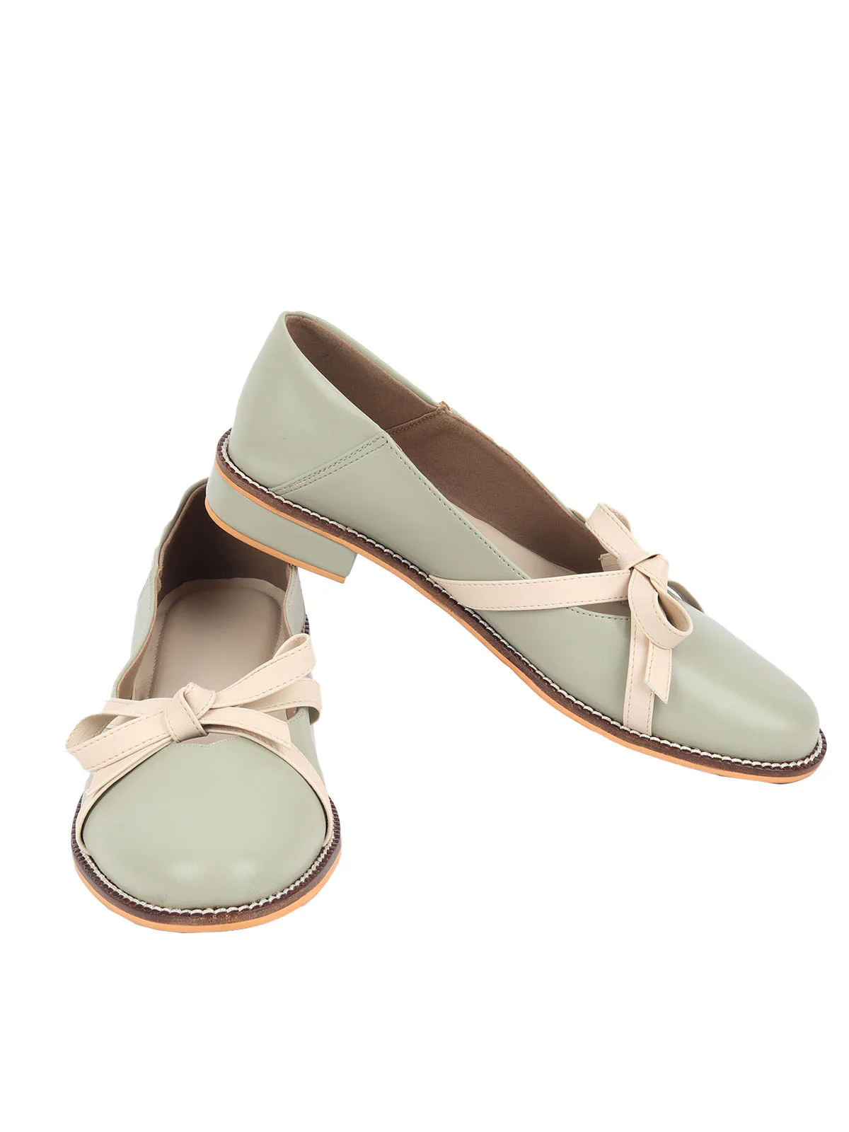 Odette Olive Textured Casual Shoes For Women - Image 5