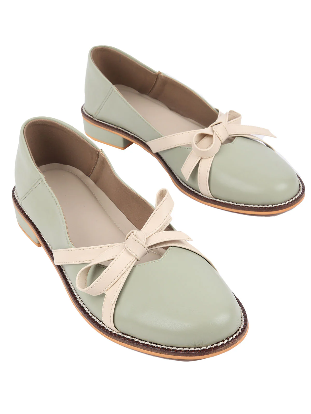Odette Olive Textured Casual Shoes For Women - Image 6
