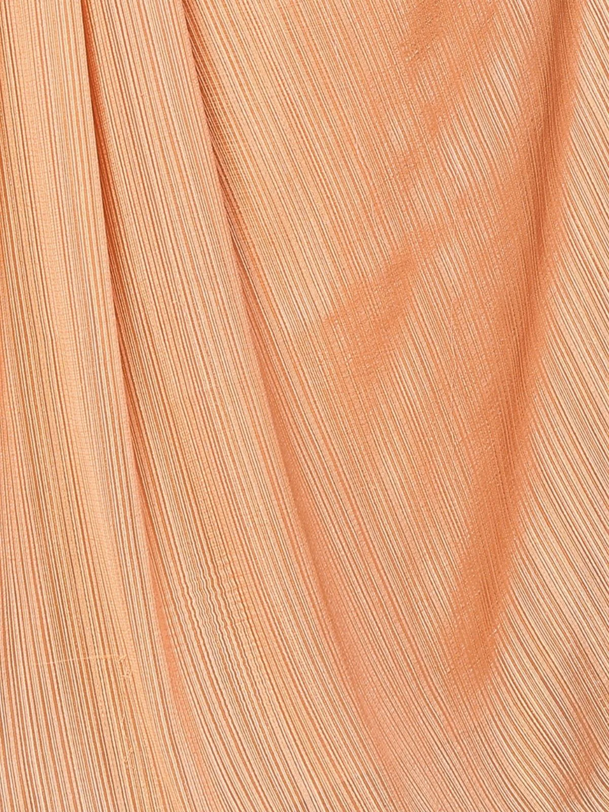 Odette Orange Georgette Solid Saree For Women - Image 5