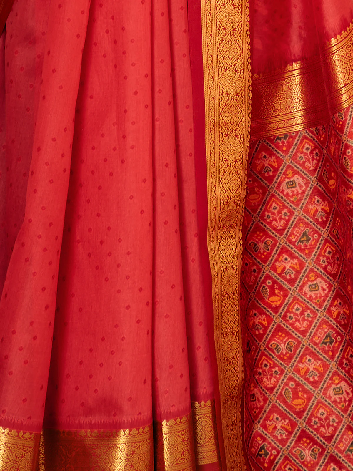 Odette Pink Handloom Woven Saree For Women - Image 3