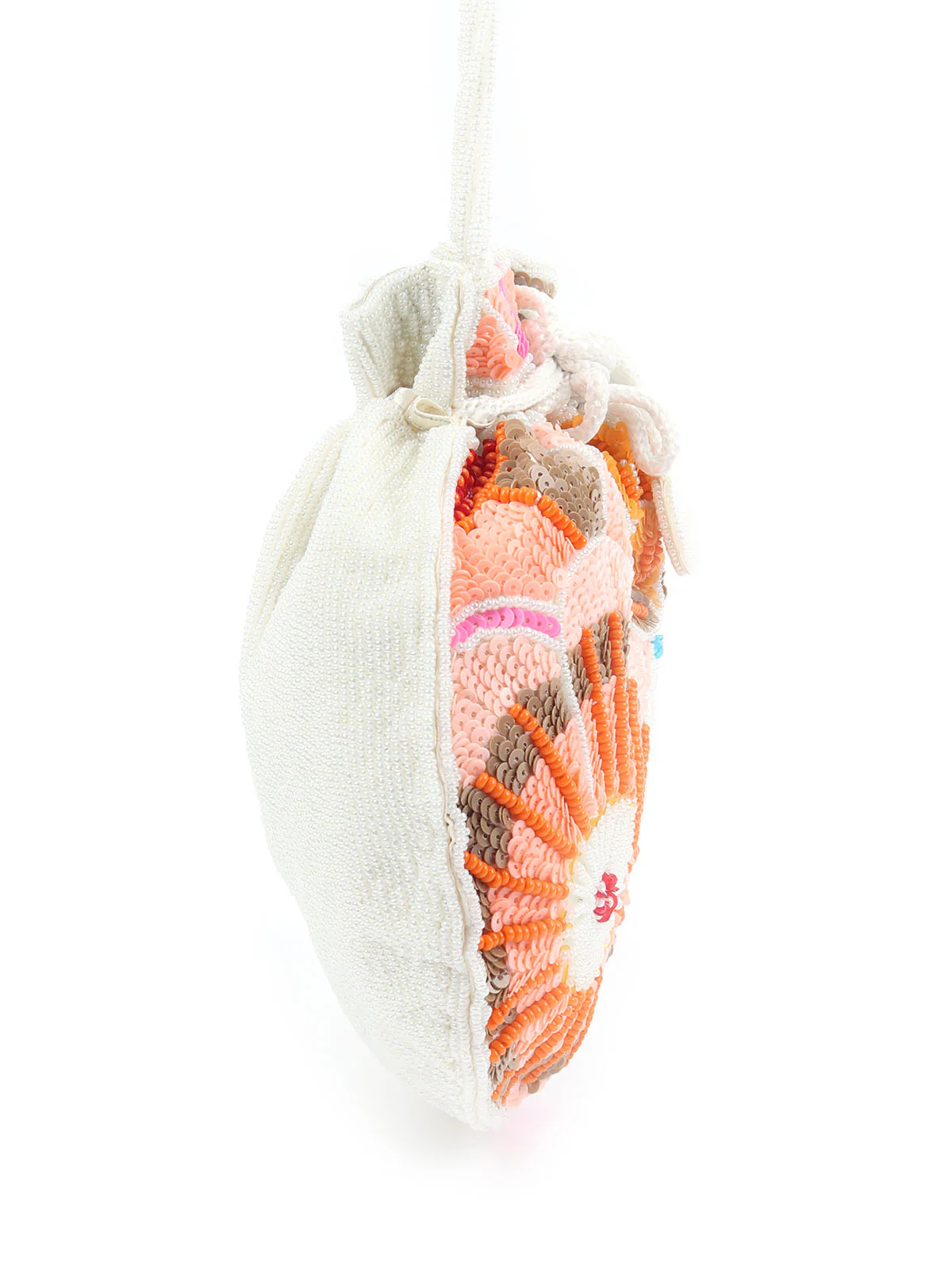 Odette Pastel Satin Embellished Potli For Women - Image 5