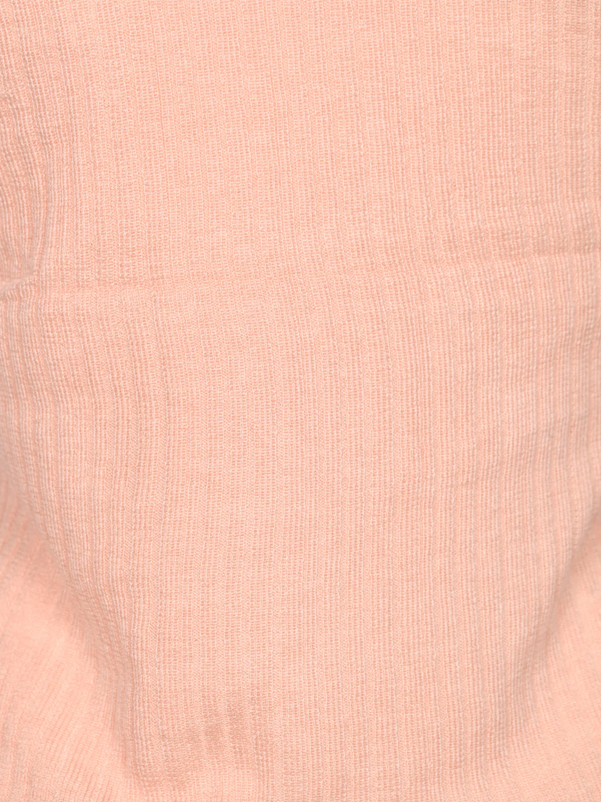 Odette Peach Silk Wool Knitted Top For Women - Image 4