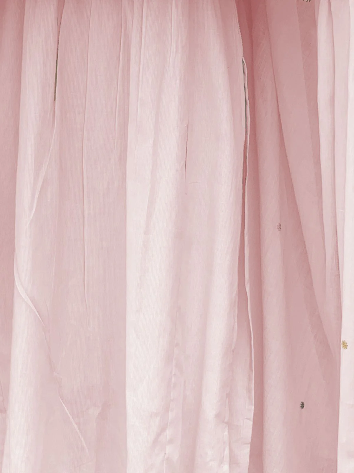 Odette Pink Cotton Blend Embroidered Kurta Set For Women - Image 4
