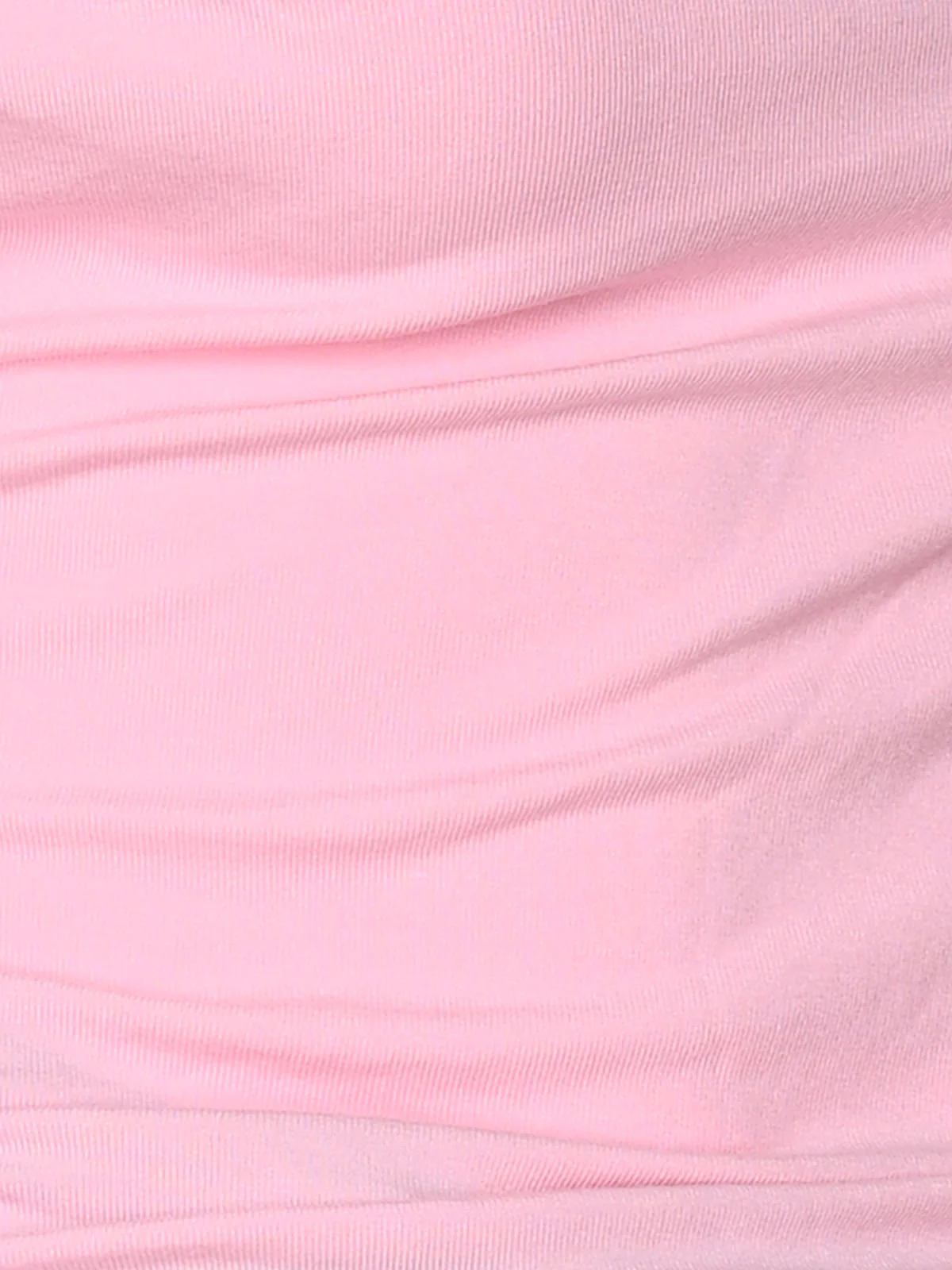Odette Pink Cotton Rib Solid Top For Women - Image 4