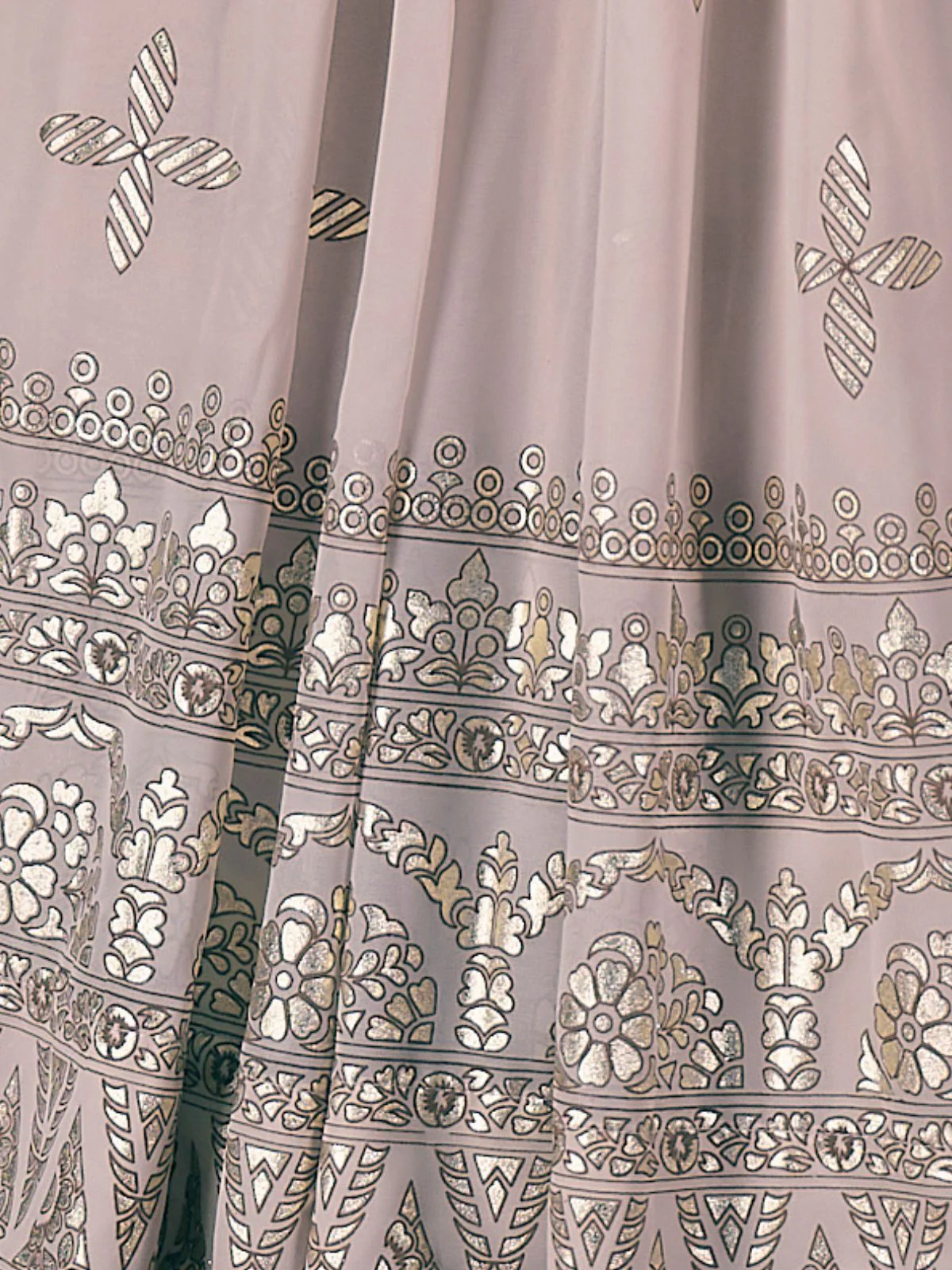 Odette Lilac Faux Georgette Printed Gown For Women - Image 6