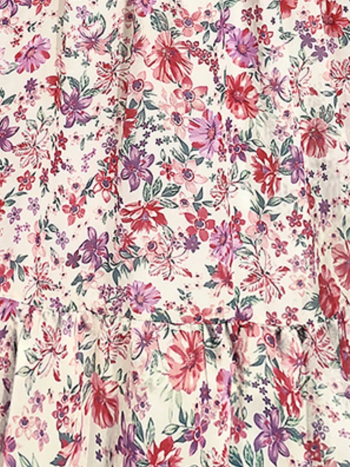 Odette Pink Georgette Printed Dress For Women - Image 5