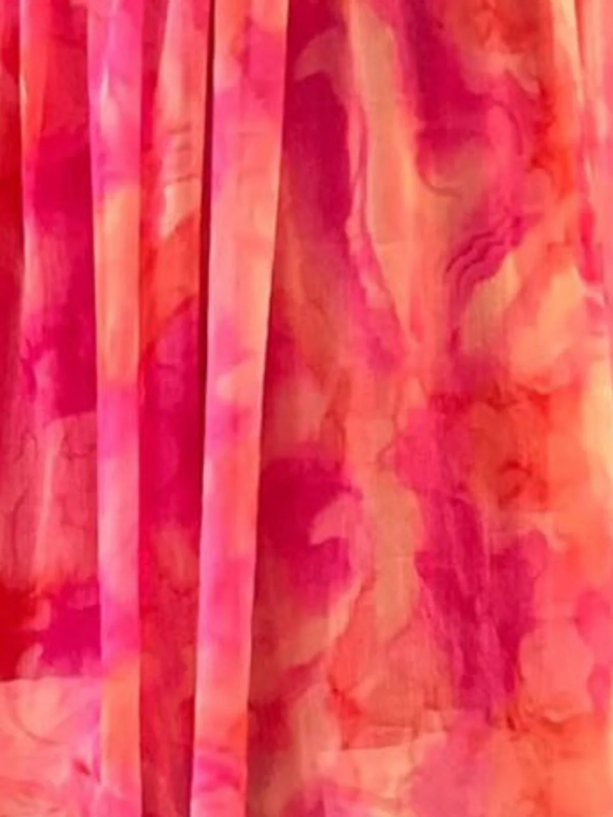 Odette Pink Georgette Printed Stiched Kurta With Dupatta For Women - Image 5