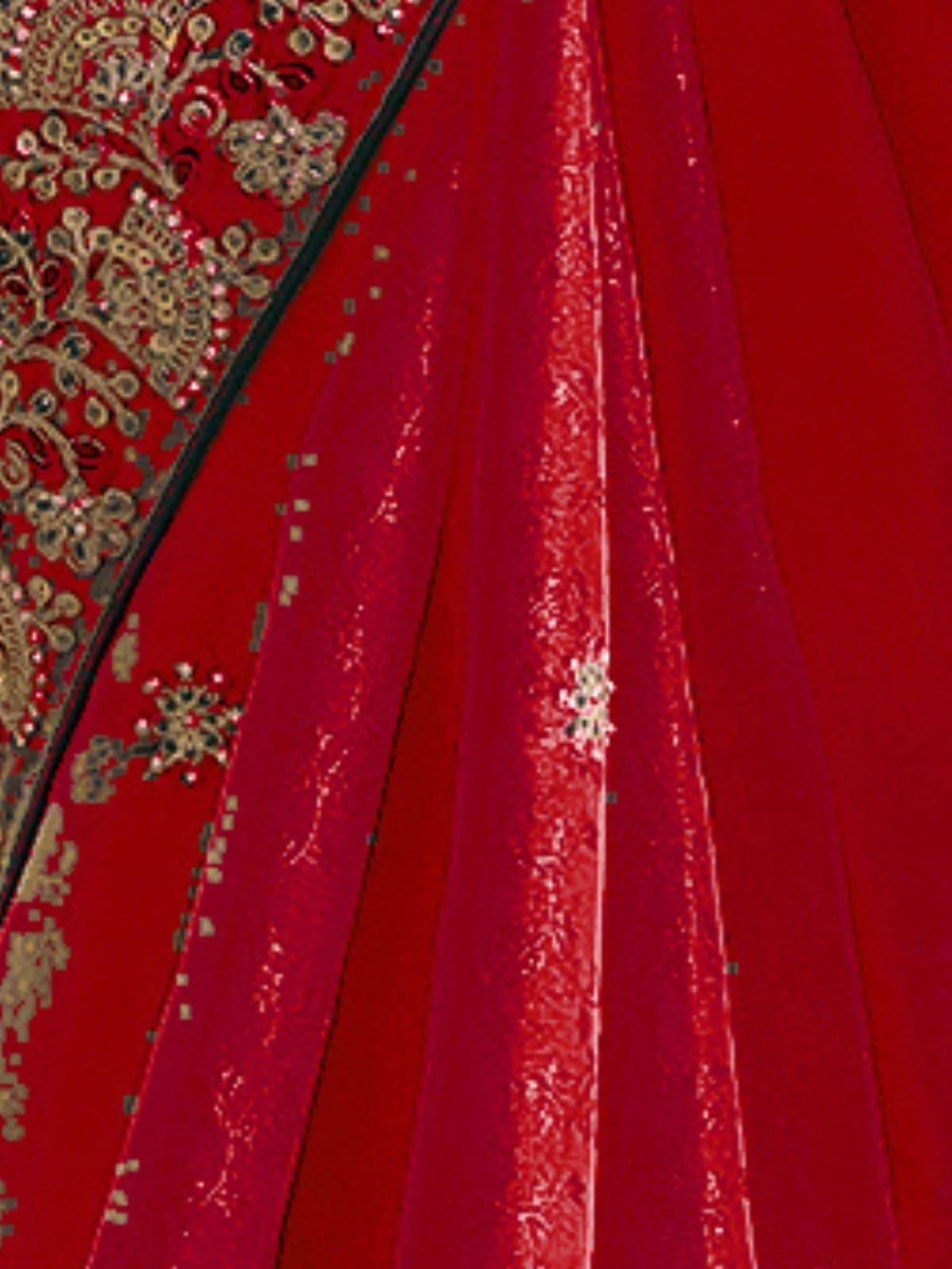 Odette Pink Jacquard Embroidered Elegant Saree For Women - Image 4