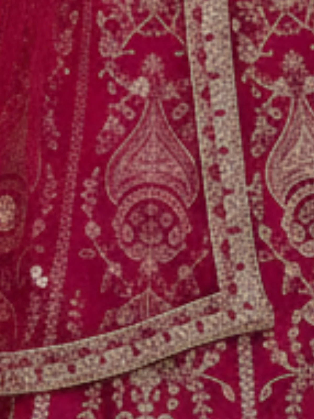 Odette Pink Net Embellished Semi Stitched Lehenga For Women - Image 5