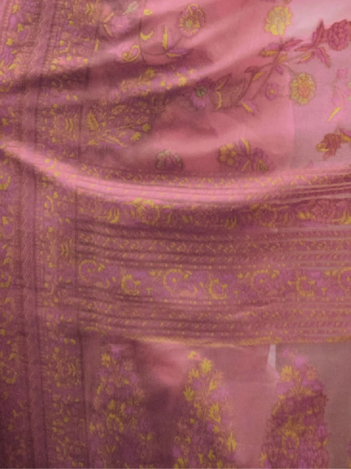 Odette Pink Organza Woven Saree With Unstitched Blouse For Women - Image 3
