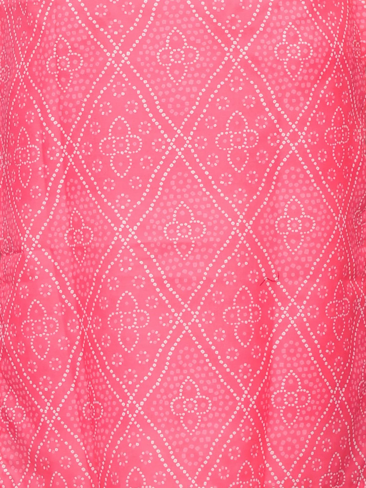 Odette Pink Printed Cotton Stitched Kurta Set For Women - Image 5
