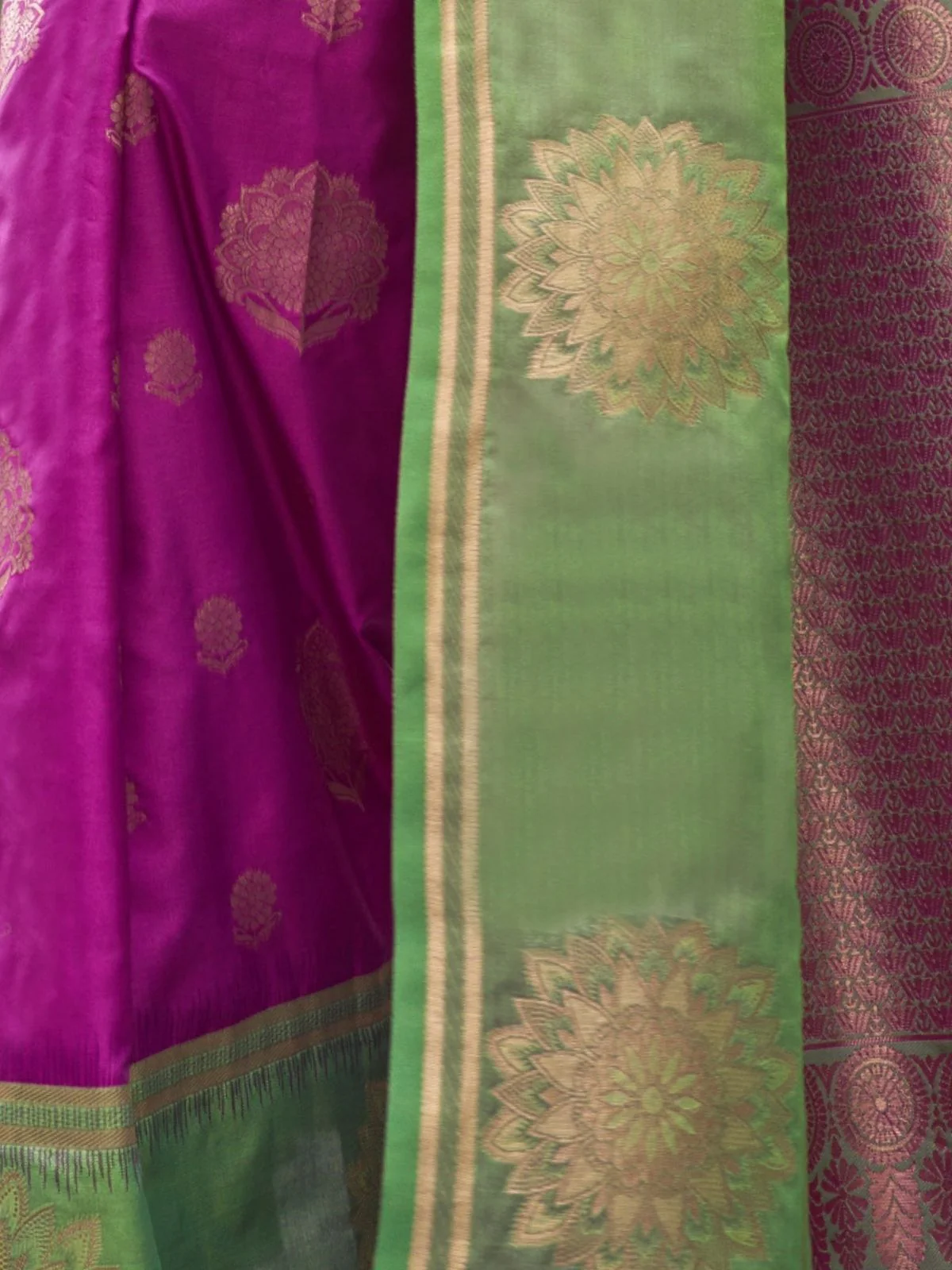 Odette Pink Silk Blend Woven Saree With Unstitched Blouse For Women - Image 3