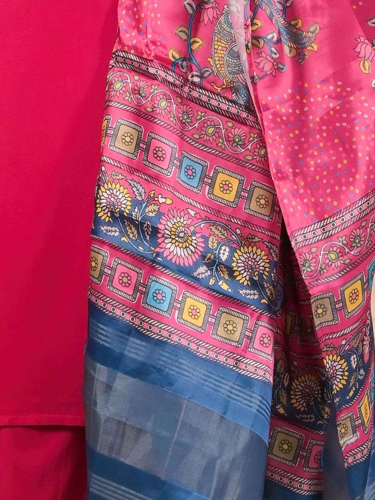 Odette Pink Viscose Rayon Embroidered Stitched Kurta Set For Women - Image 5