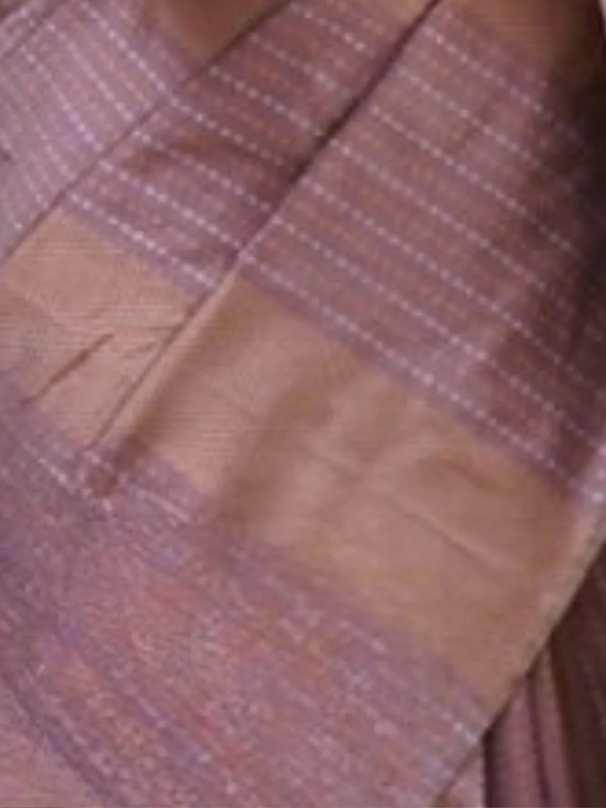 Odette Mauve Banarasi Silk Woven Saree With Unstitched Blouse For Women - Image 5