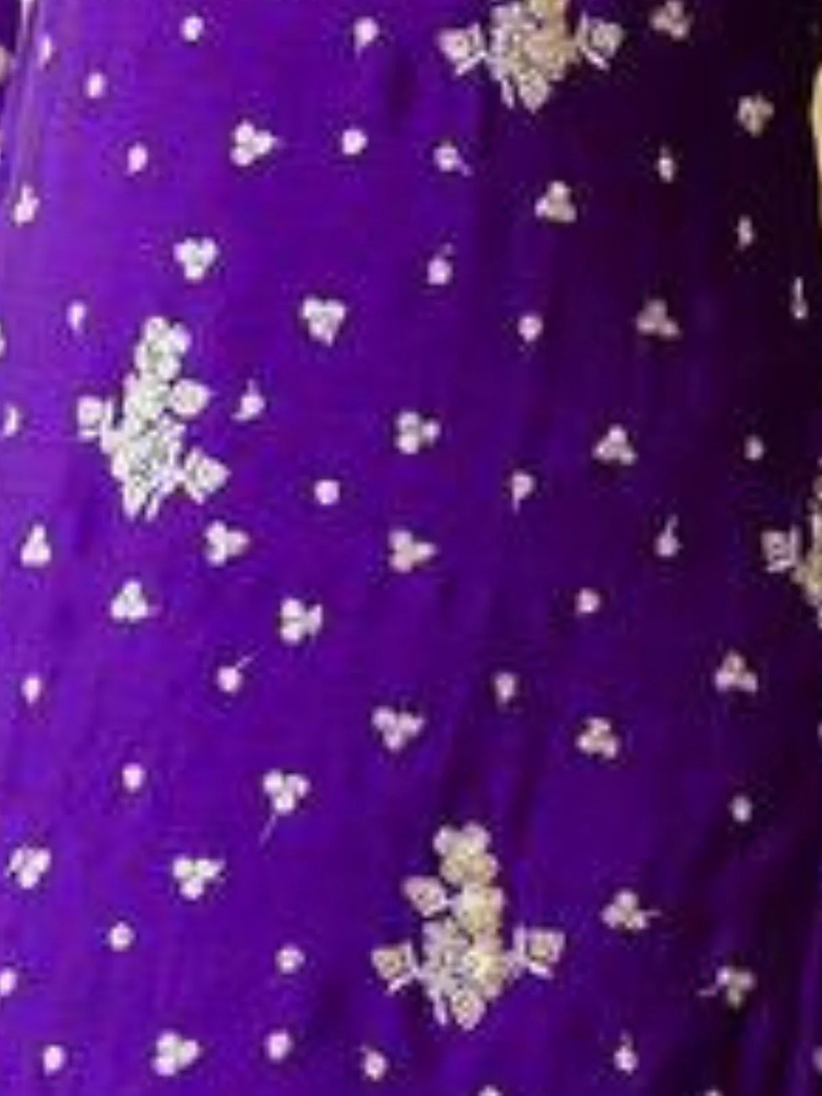 Odette Purple Chiffon Embroidered Stitched Kurta Set For Women - Image 4